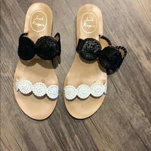 Jack Rogers b+w Lauren Sandals